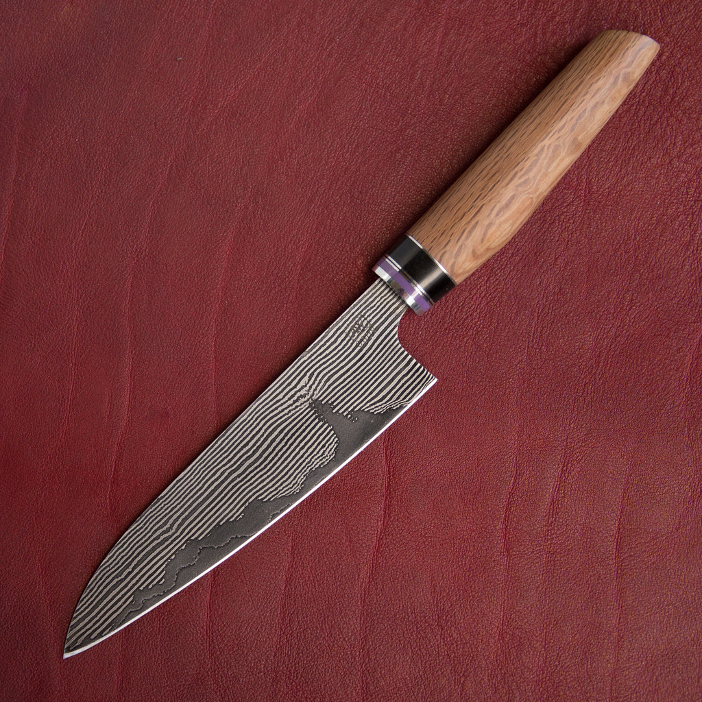 Zebra Stripe Cladded Gyuto #1